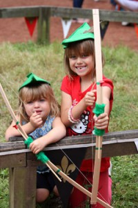 Family cultural immersion abroad - Robin Hood Festival