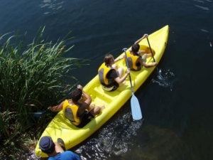 middle school study abroad - Kayaking - active language learning