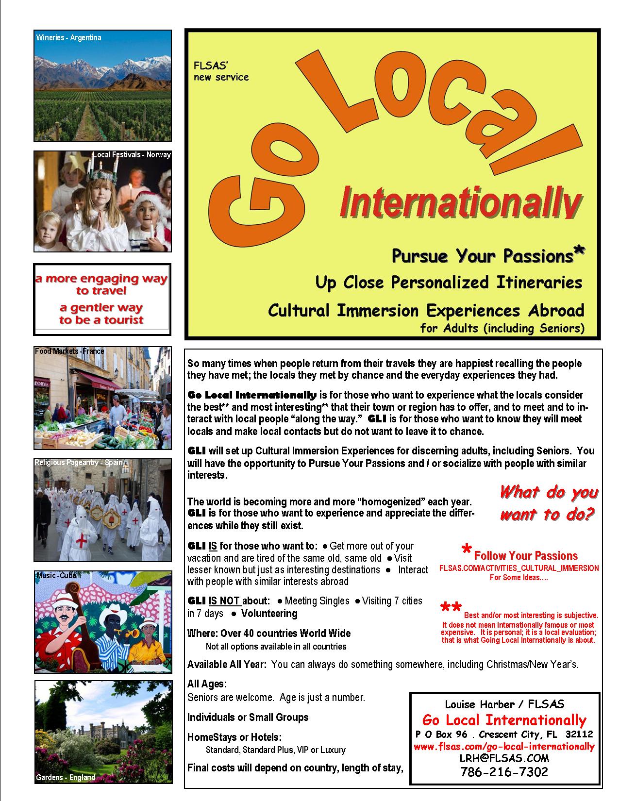 Go Local Internationally For Travellers FLSAS Go Local Internationally For Travellers FLSAS